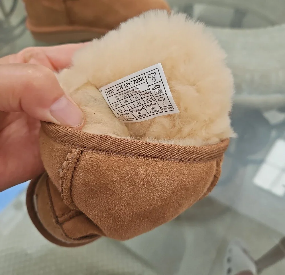 UGG Chestnut Suede Shearling Boots